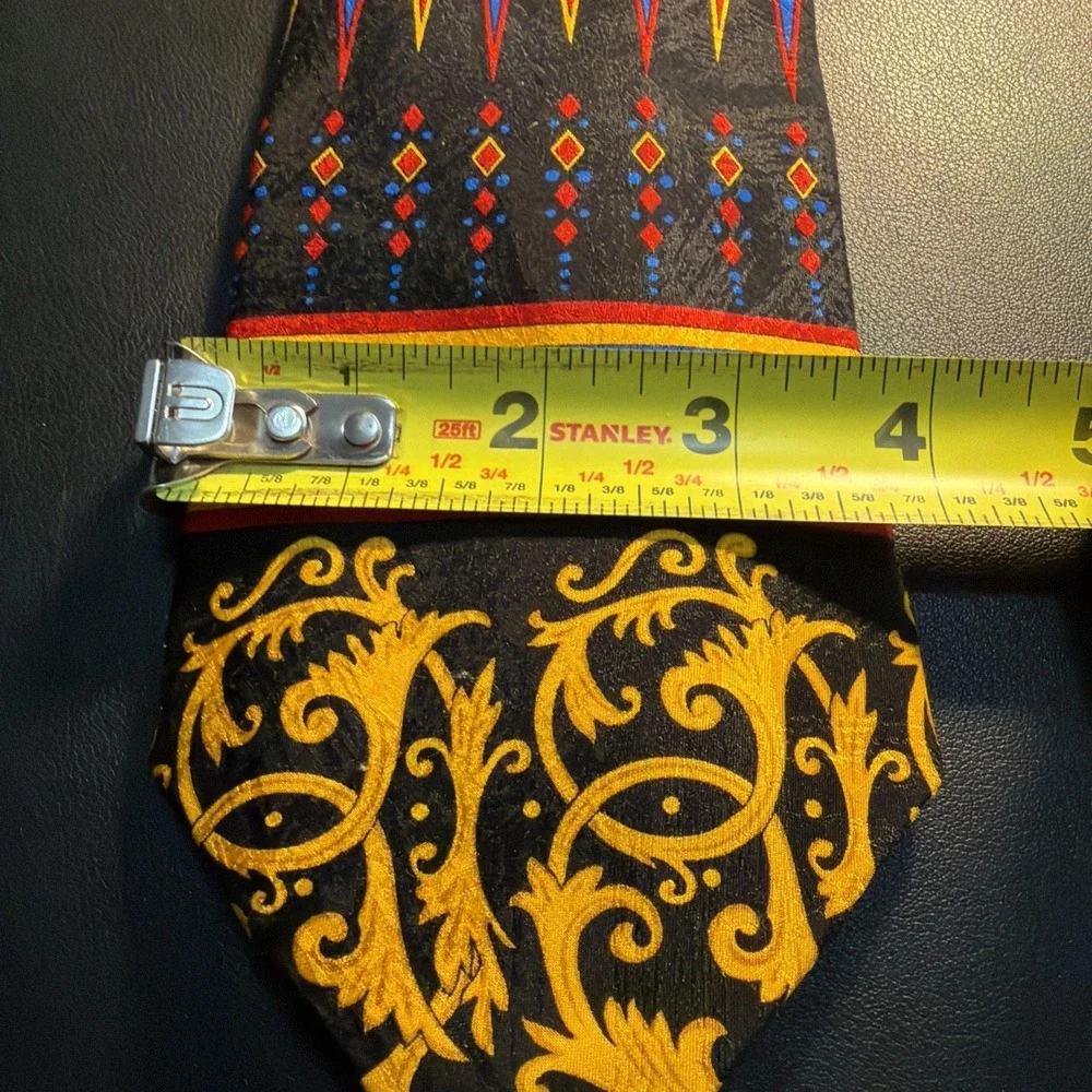 Vintage Rush Limbaugh No Boundaries Collection Necktie Bright Colors Silk Logo